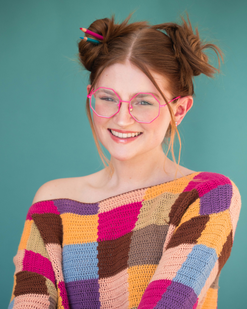 Jessica Ruth Bell, actress actor acting quirky nerdy artistic funky colorful